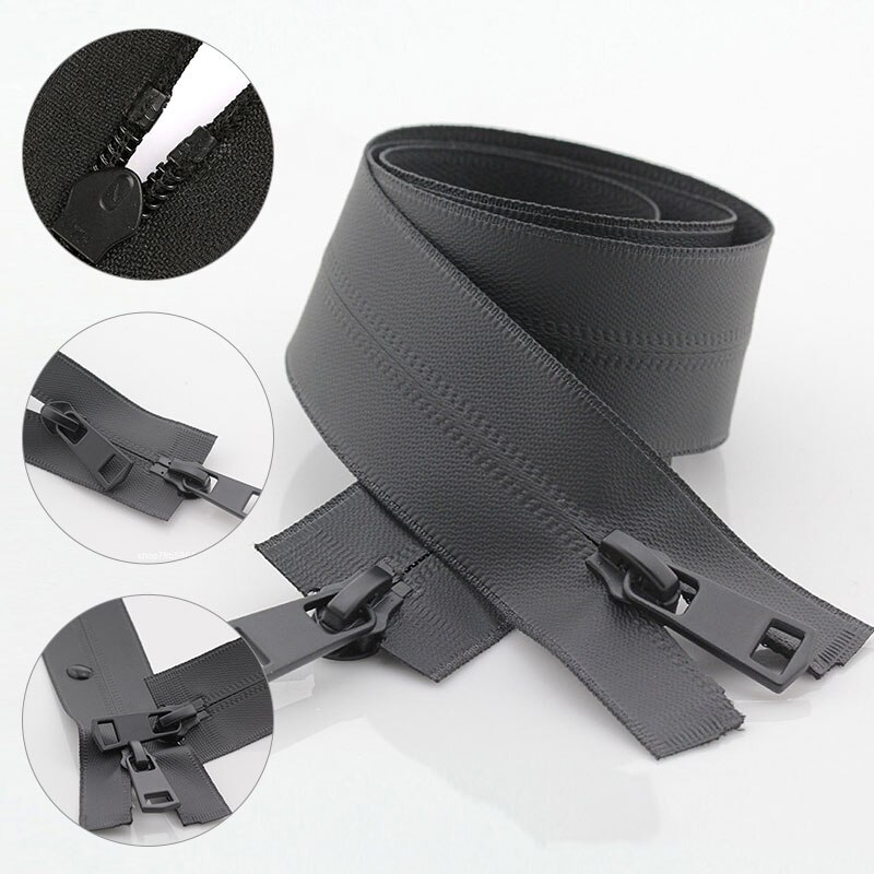 150Cm Waterdichte Rits Twee-weg Zip Voor Donsjack Omkeerbare Ritsen Voor Diy Kleding Handwerken Naaien Materiaal Accessoires