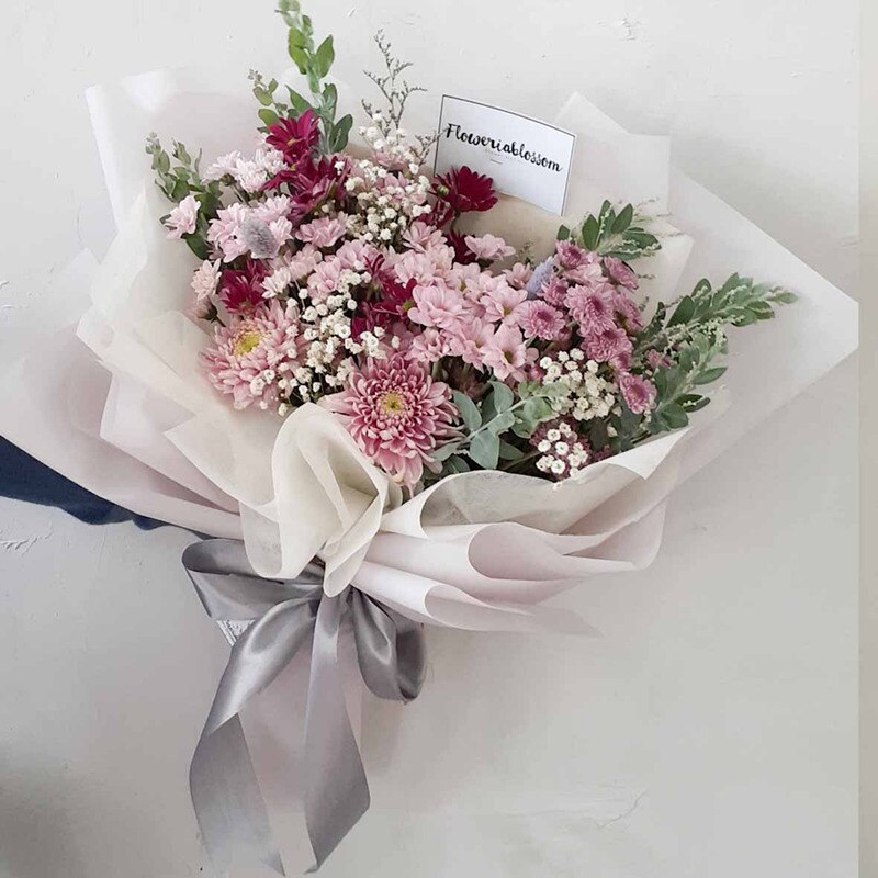 10Pcs 50*60cm Flowers Wrapping Tissue Paper Wine Bouquet Floral Crafts Paper For Wedding Birthday Party Box Packing Decor