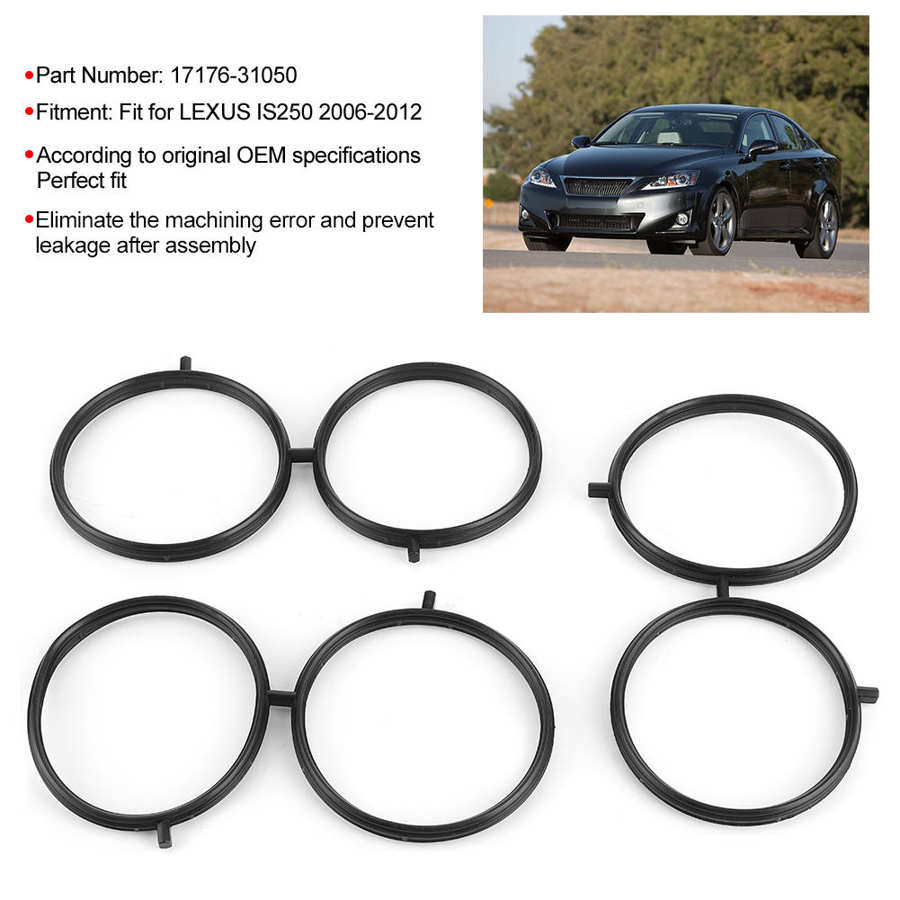 3 st bil auto insug plenum packningar set 17176-31050 ersättning passform för lexus  is250 2006