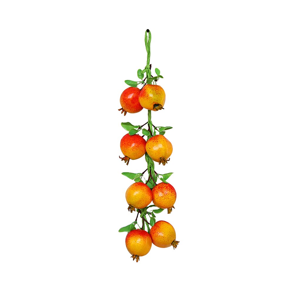 Décoration artificielle en Fruits citron banane pêche | Orange mangue grenade pour maison Restaurant jardin Simulation de plantes: Pomegranate 