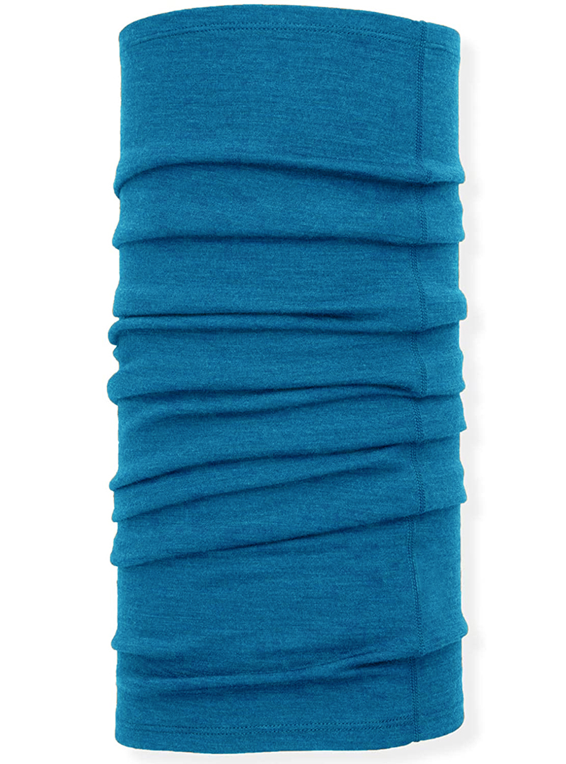 Adult 100% Merino Wool Neck Gaiter Ski Neck Scarf Men Women Bandana Merino 180G Scarf Wool Face Mask Headband Warm Ring Wrap: Blue