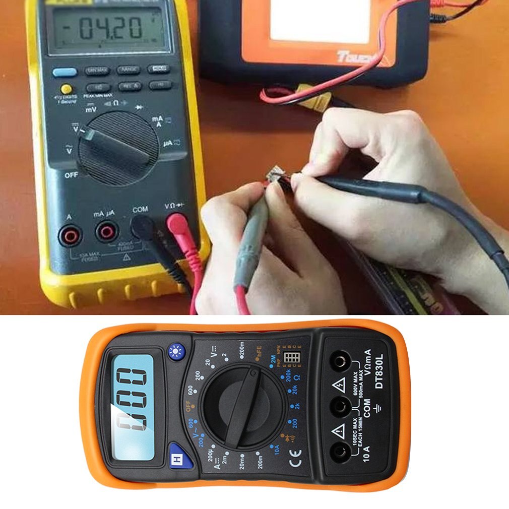 Digital Voltmeter Amperemeter Ohmmeter Multimeter Volt AC DC Tester Meter High-präzision anti-brennen digital-multimeter