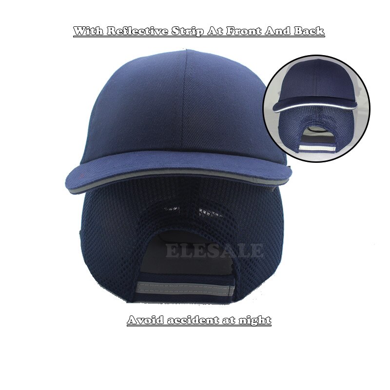 Summer Bump Cap Baseball Hat Style Protective Hi-Viz Hard Hat Work Safety Helmet For Work Site Head Protection