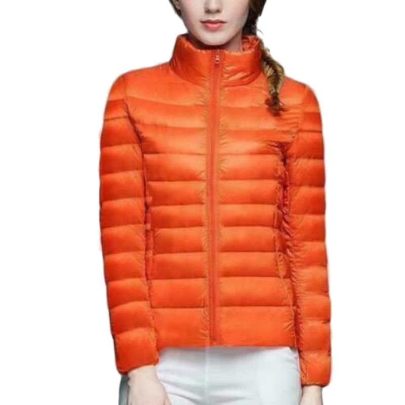Mujer Uniqlo estilo pato abajo ligero prendas de vestir exteriores de invierno chaqueta Puffer nueva: O / M