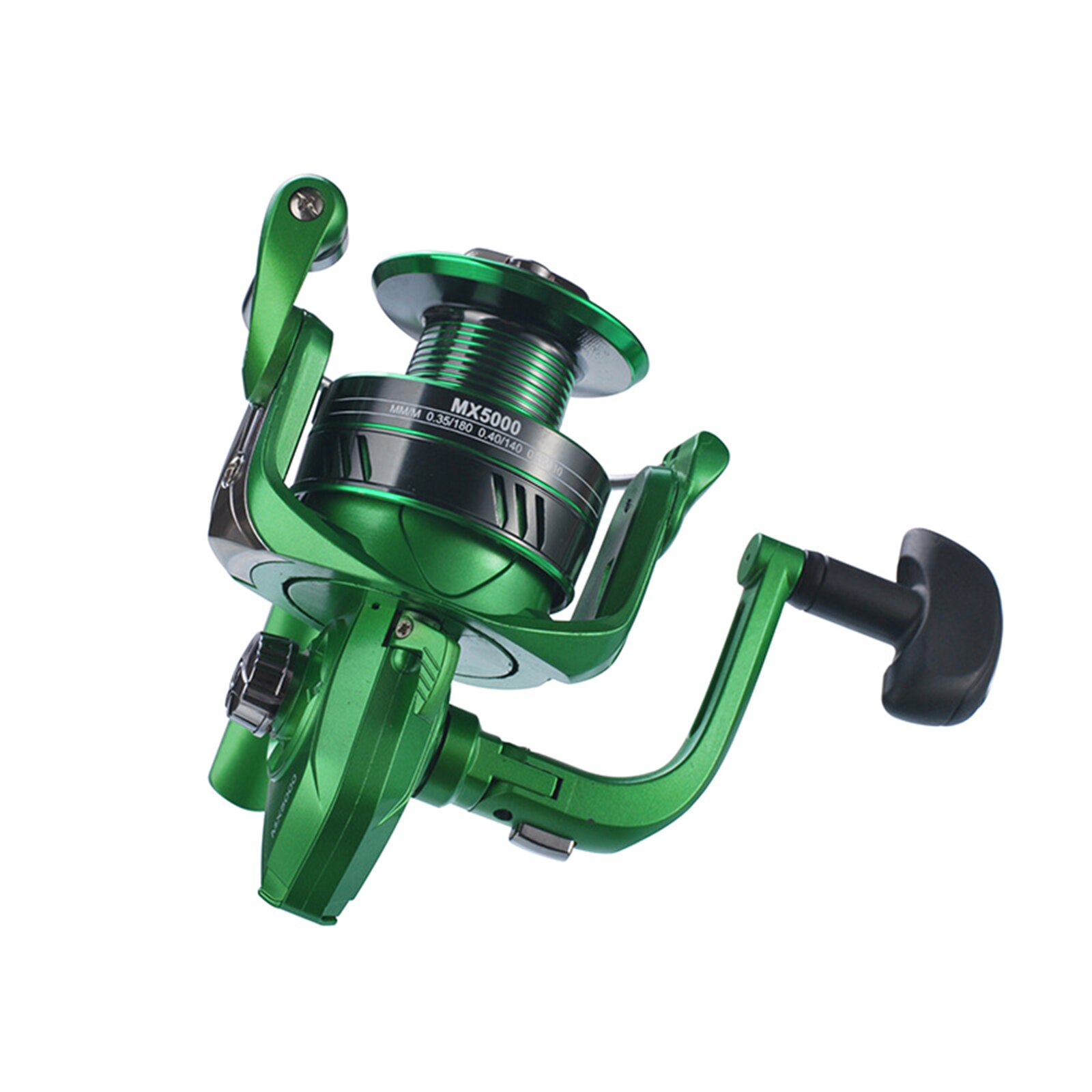 Newest Green Spinning Fishing Reel, 5.2:1/ 4.7:1 High Speed Fishing Reel Lightweight Smooth Fishing Accessory