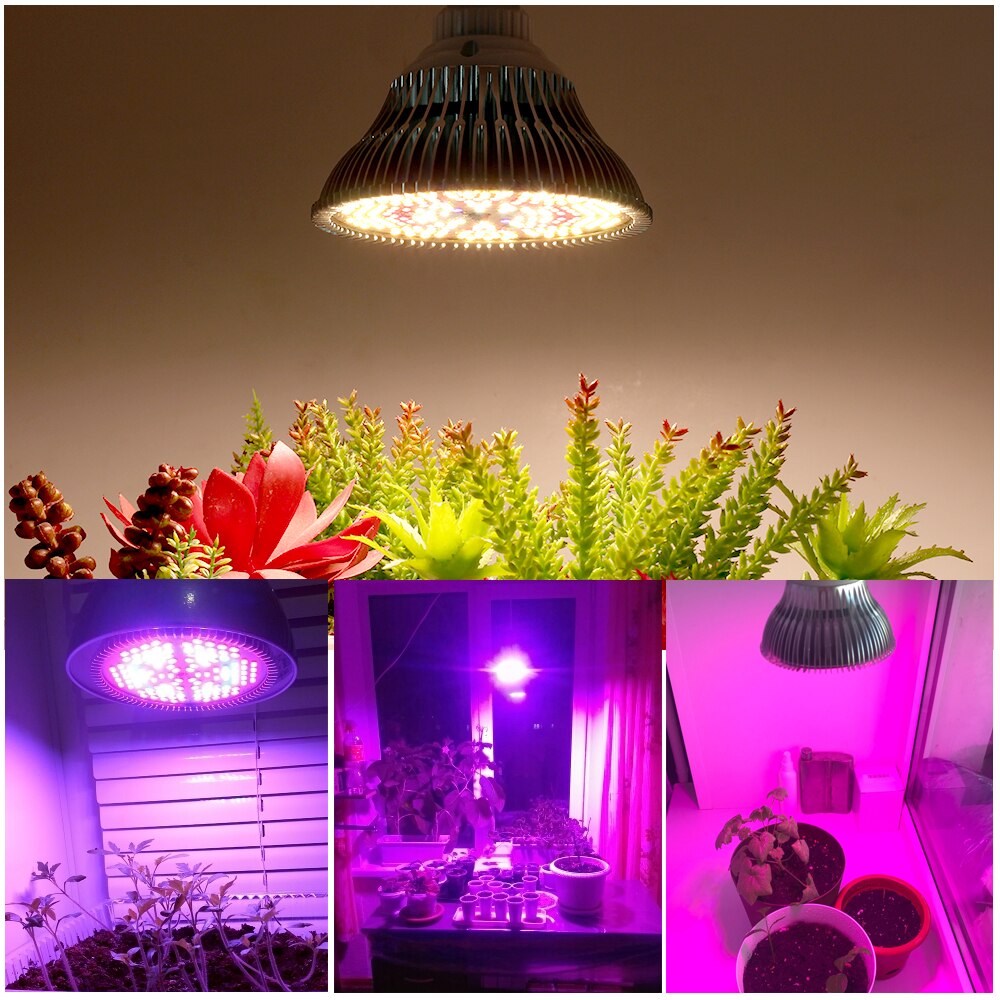 250w led vækst pære  e27 led plante pære 200 led sollignende fuld spektrum vækst lys til indendørs planter grøntsager og frøplanter