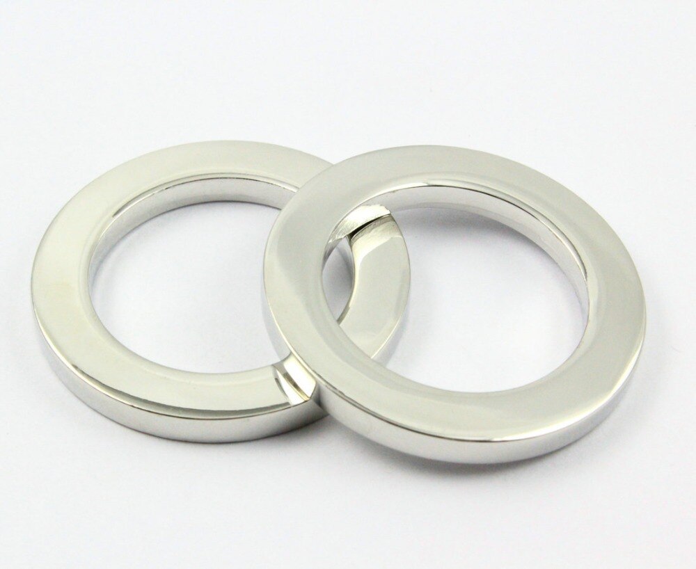 25 Stuks 23.5mm Nikkel Kleur Gelaste Metalen O Ring Purse Bag O Ring