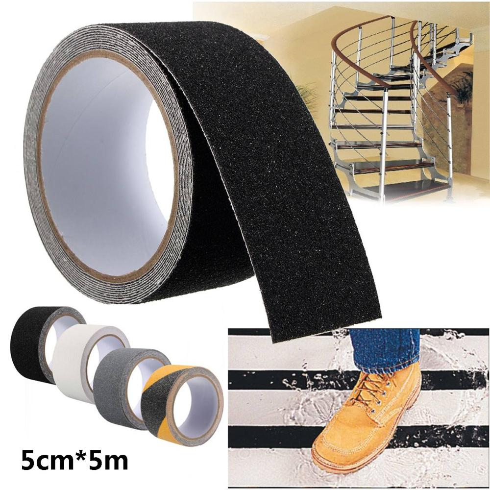 Anti-slip Grip Tape Strong Grip Abrasive Good Adhesive Traction Waterproof Tape for Stairs Sidewalks 16 ft/32 ft