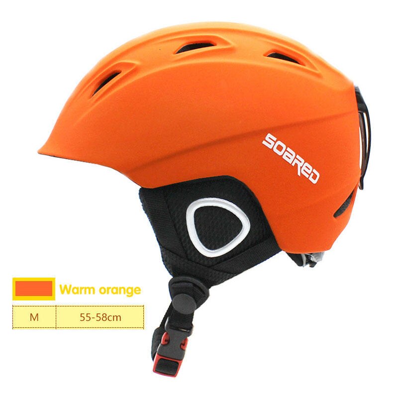 Casque de Ski pour enfants ultra-léger en plein air casque de Snowboard respirant Sport Roller-skate chapeau Satety moto casque protecteur de tête: Orange / S