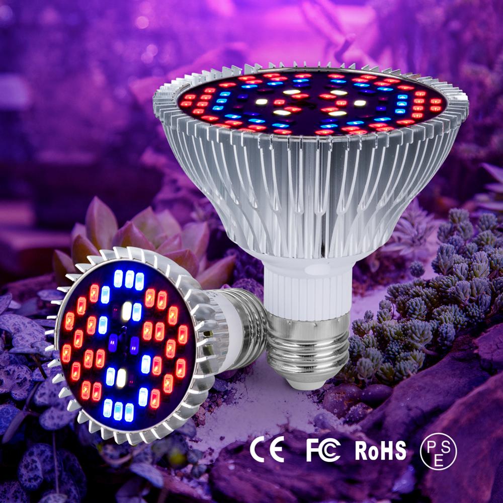 E27 Led Grow Lamp Fitolamp E14 Led Licht Voor Planten Volledige Spectrum Phyto-Lamp AC85-265V Voor Planten Bloemen Zaailing teelt