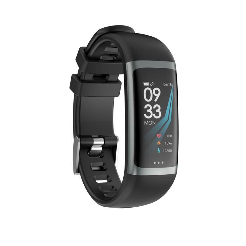 Teamyo G26 pulsera inteligente P67 a prueba de agua ritmo cardíaco presión arterial oxígeno pulsera de Fitness modo MULTI deporte pulsera inteligente: Black