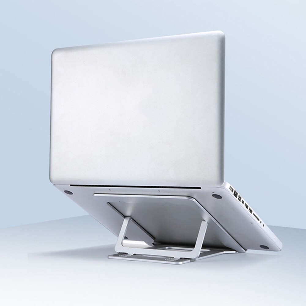 1pc dupla face suporte de liga alumínio rack desktop suporte prateleira dobrável segurando bracke para computador portátil tablet