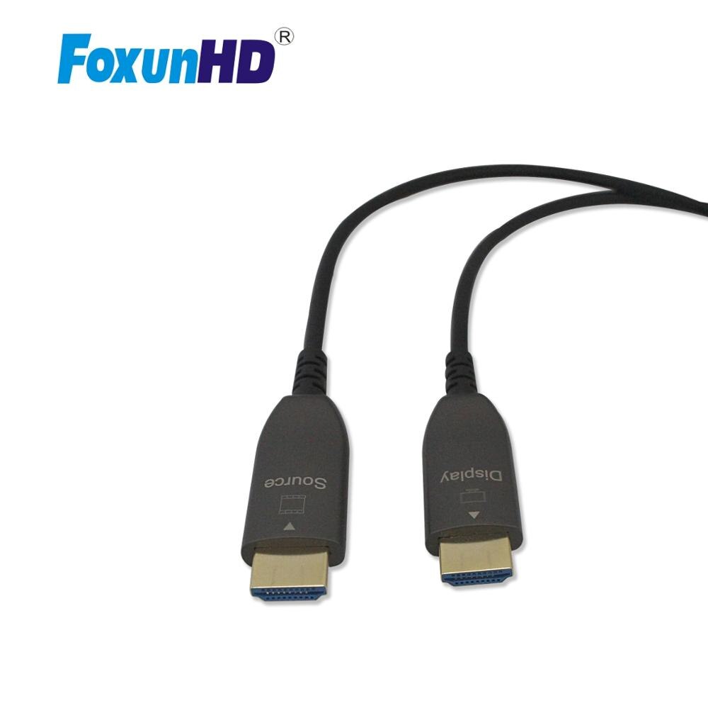 Foxun 10 m-300 m aoc ケーブル 18 5gbps 4 18k 60 60hz 4:4:4 uhd hdmi ケーブル 10 メートル