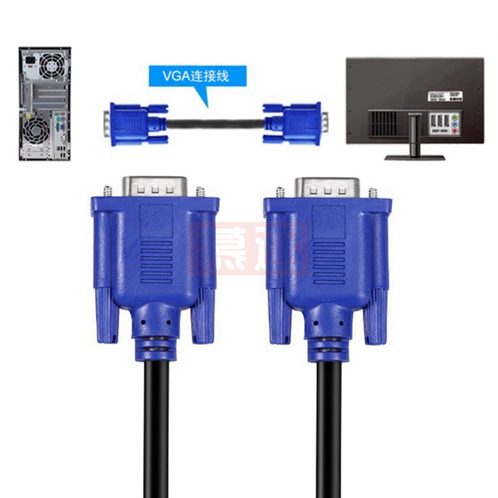 0.5m-10m HD15Szpilka VGA d-pod krótki kabel wideo z męskiego na męskie M/M męnarty na żeńnarty i żeńnarty robić żeńskiego kabla RGB robić monitora