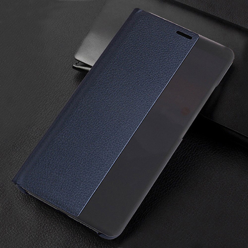 Smart view cover til huawei mate 10 pro mate 10 pro magnetisk stødsikkert cover til huawei mate 10 pro 10 pro flip læder telefoncover: Til kompis 10 pro / Mørkeblå