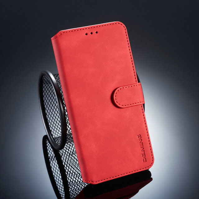 Retro Leather Wallet for Huawei Nova 5T Nova T5 5 T 5i Pro 5Z Case Luxury Flip Card Slot Funda Huawei Nova 5T Case Nova5T Coque: For Nova 5i / Red