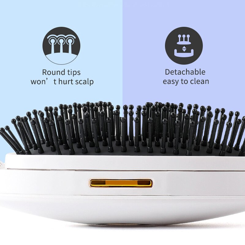 Spray Massage Kam Draagbare Elektrische Stijltang Sonic Hoofd Scalp Massager Hydrateren Smoothing Hair Brush Usb Opladen