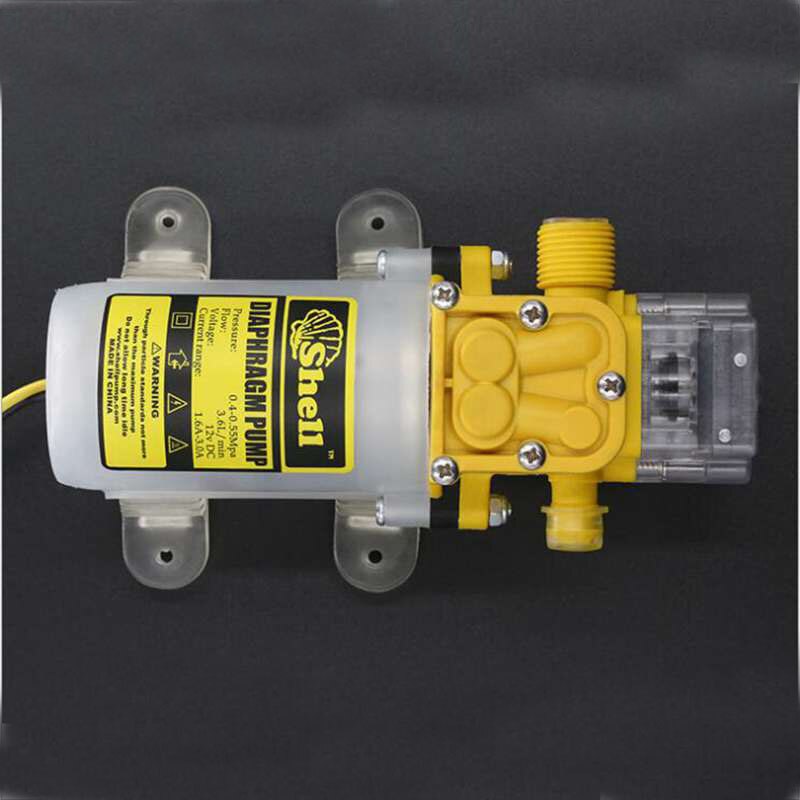 12v 60w likströmspump 4l/ m lyft 50m membran vattenpump självsugande boosterpump med tryckautomatik yzlf -4451