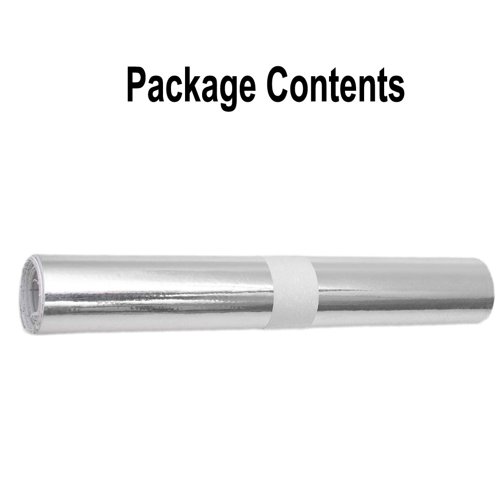 Autoadhesivo PVC plata cromo espejo vinilo envoltura pegatina de pared pegatina protegida UV alta adherencia 20*152cm pegatina estilo automático
