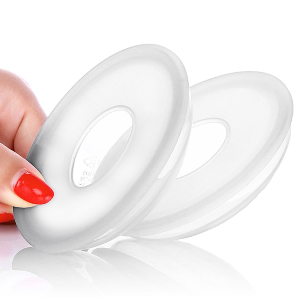 2 unidades funda de Gel de sílice para colección alimentación de bebé colector de leche materna envase de succión de pezón posparto suave almohadilla de enfermería reutilizable