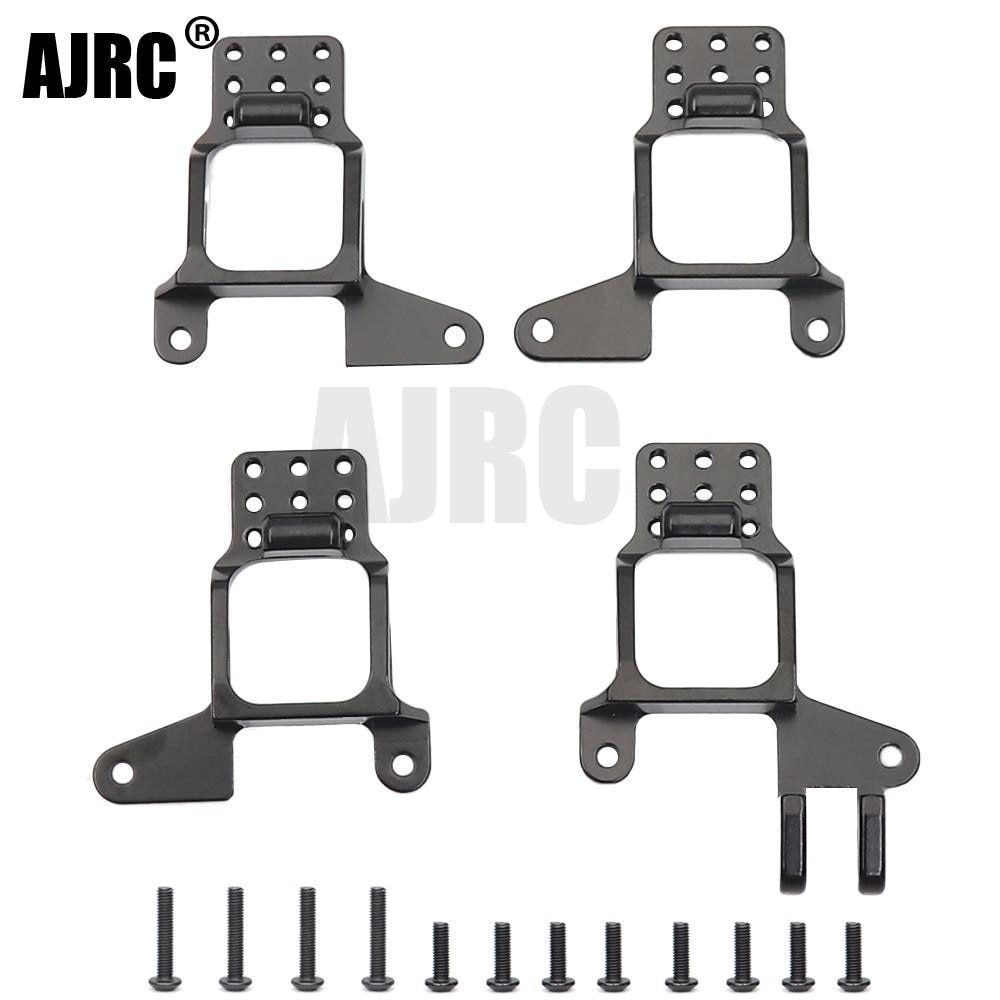 AJRC 4PCS Aluminum Front & Rear Shock Towers Mount for 1/10 RC Crawler TRX-4 Bronco k5 g500 Defender TRX4 8216 Upgrade Parts