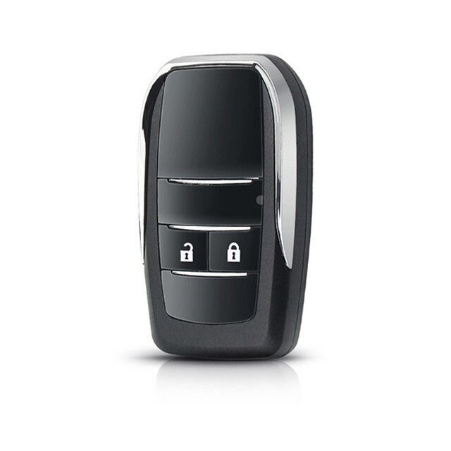 OkeyTech składana klapka obudowa pilota z kluczykiem samochodowym robić Toyota Corolla RAV4 zabawka43 wymienna obudowa kluczyka robić samochodu pokrywa kieszonka na zegarek pusty nie oszlifowany ostrze: Updated 2 Buttons