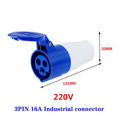 IP44 Industrial Plug and Socket Waterproof Connector 3PIN 4PIN 5PIN 16A/32A Waterproof Electrical Connection Wall Mount Socket: Type 17