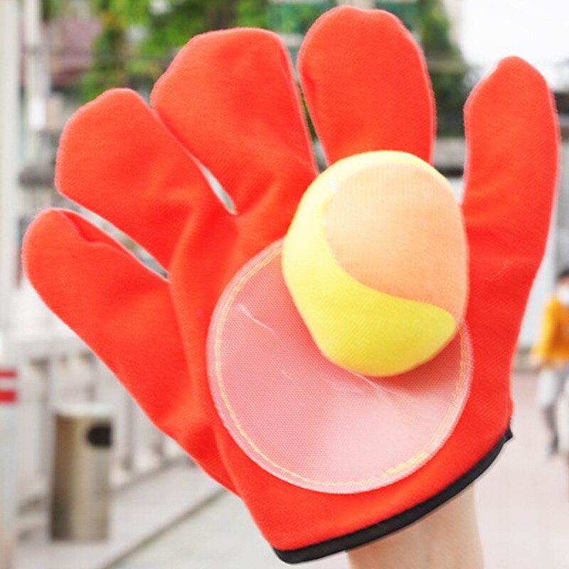 draussen Schläger Hand Werfen Und Fangen Ball Spiel Sport Pädagogisches Spielzeug Für Familie eltern-Art-Interaktive Sauger Klebrige Handschuh