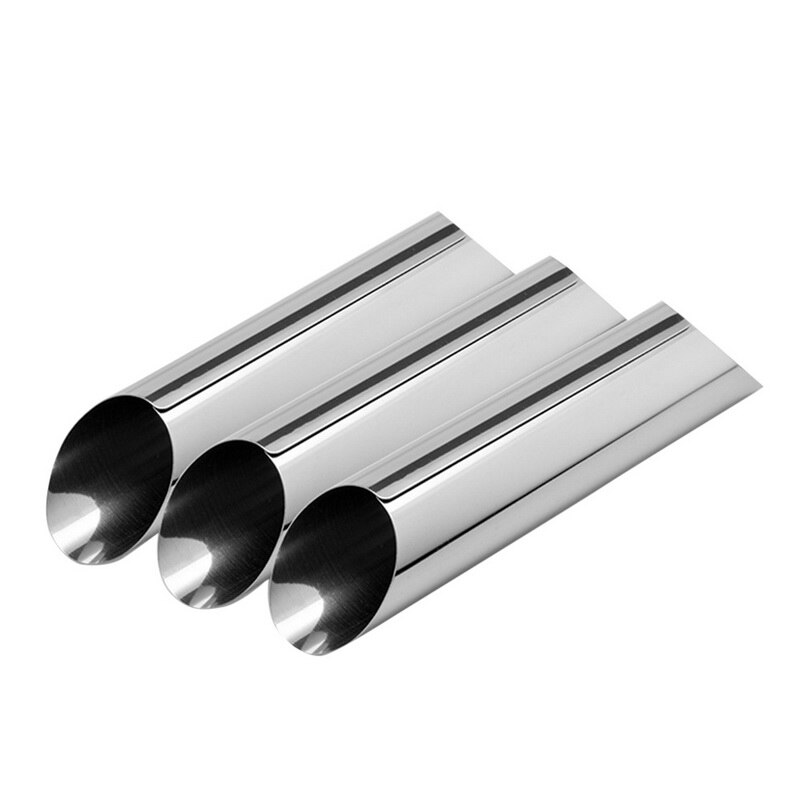 Cône de cuisson en acier inoxydable, 1 pièce, tube en corne pour pain et pâtisserie, moule à gâteau, outil de cuisine,