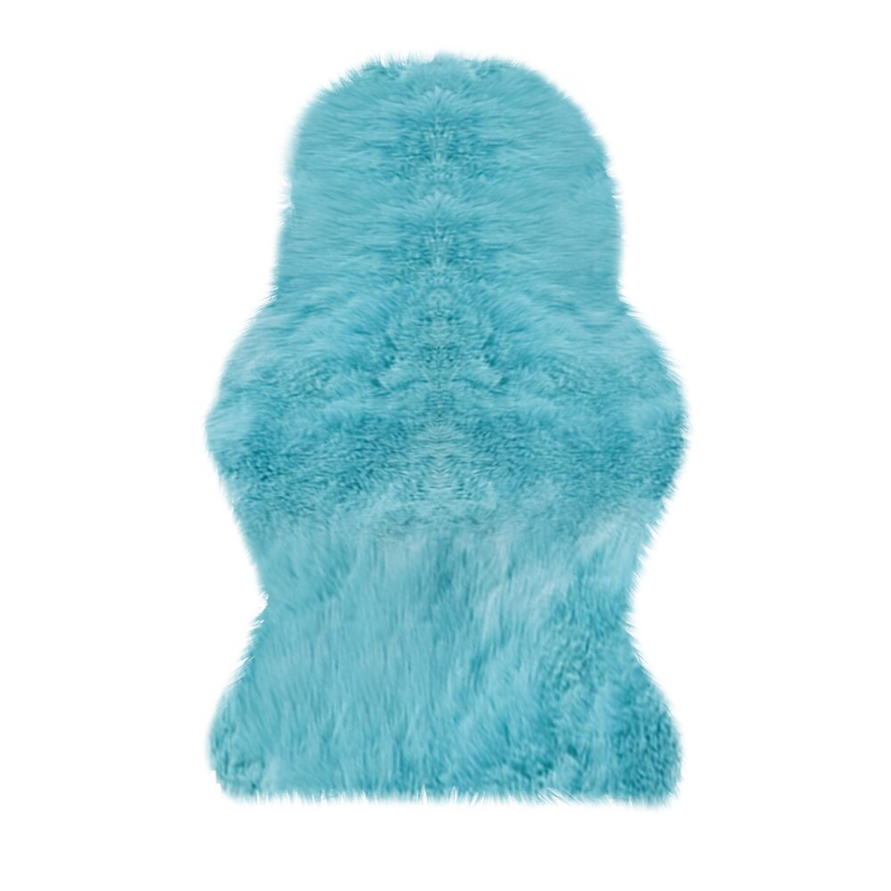1Stck Weiches ist hingefallen Künstliche Schaffell Haarigen Teppich Für Schlafzimmer Wohnzimmer Haut Pelz Klar Teppiche Flauschigen Bereich Teppiche Waschbar faux matt: B9 40x60cm