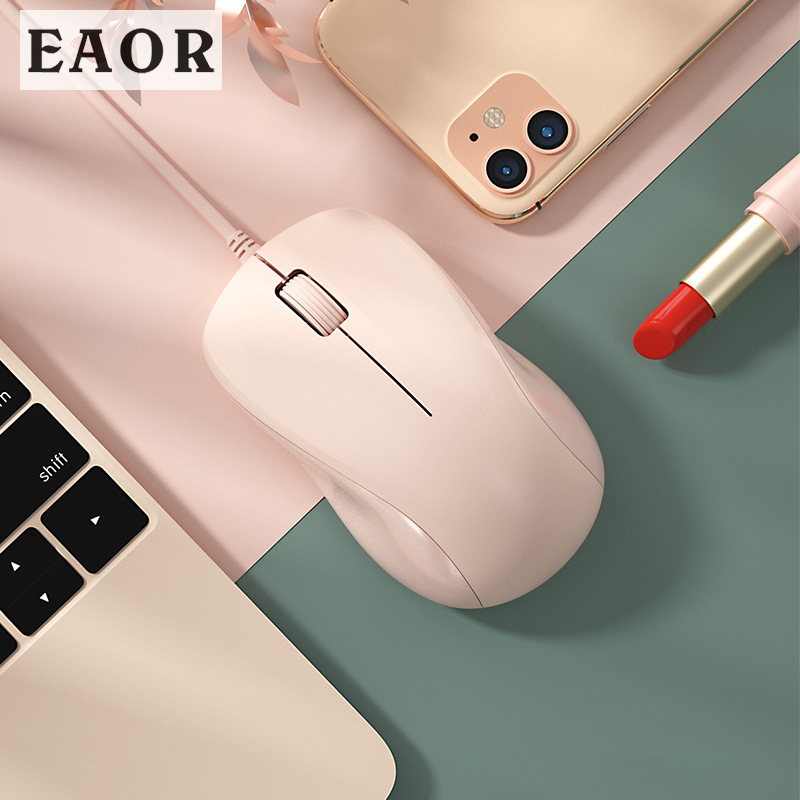 Eaor kabelgebundene gaming-maus, ergonomisch, 3 tasten, stumm, büromaus für laptop, macbook, notebook, pc, computermaus, #39
