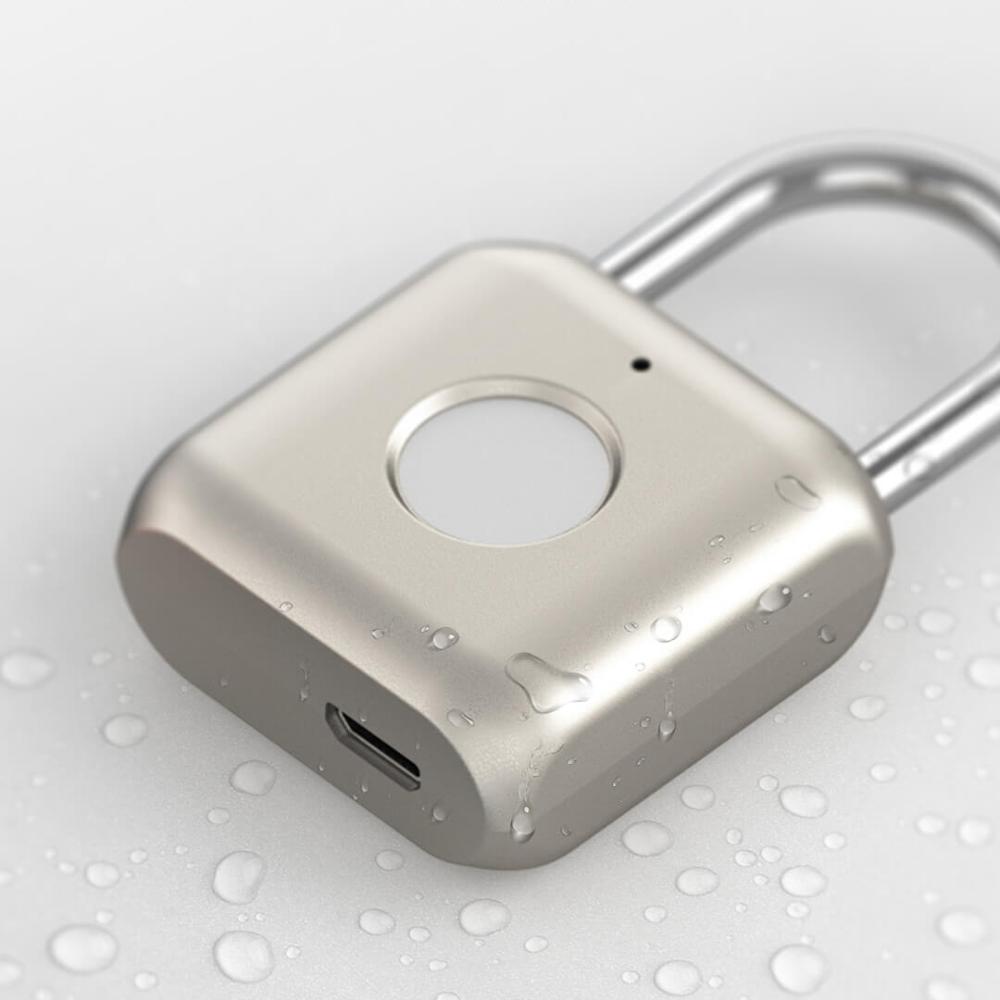 Xiaomi inteligente candado de huellas dactilares Kitty USB impermeable cerradura de huella digital electrónica hogar antirrobo caja de equipaje candado de seguridad