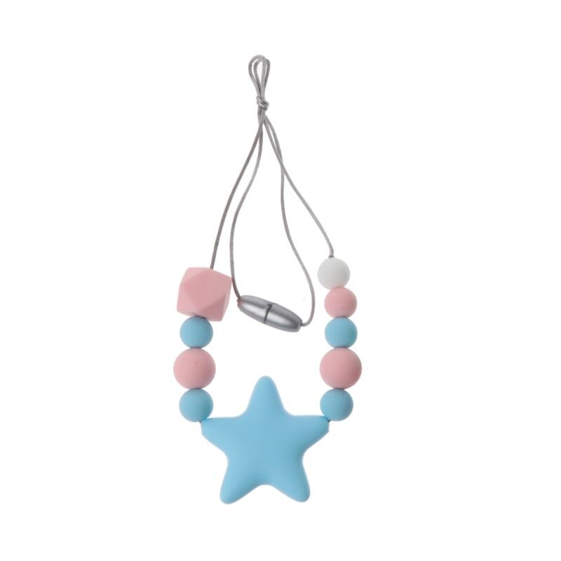 1PC Silicone collier de dentition avec des perles à mâcher pour bébé dents BPA gratuit maman soins infirmiers collier infantile jouet