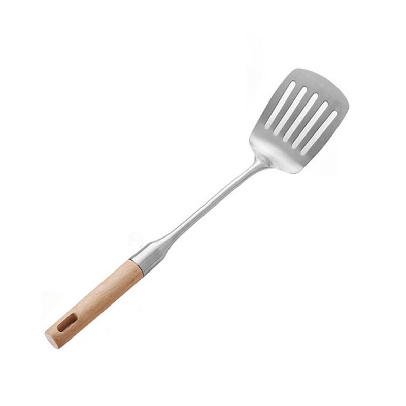 Cucharón de sopa de mango largo, espátula de acero inoxidable para colgar en la pared, cuchara, vajilla, utensilios de cocina: Shovel