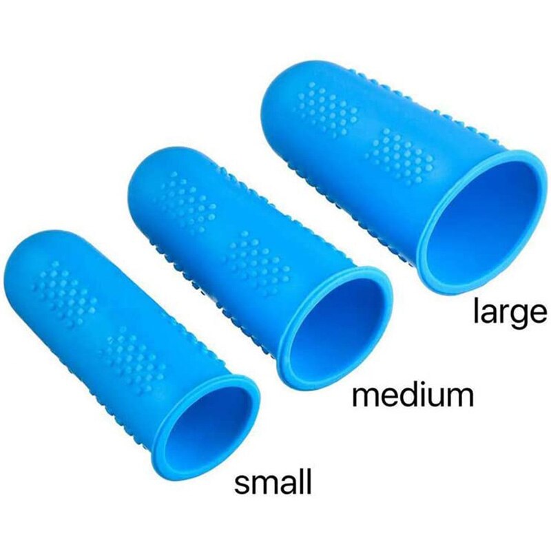 Siliconen Vinger Beschermers 12 Stuks Vinger Protectors Lijm Vinger Caps Voor Naaien Lijmen Scrapbooking In 3 Maten Gadgets