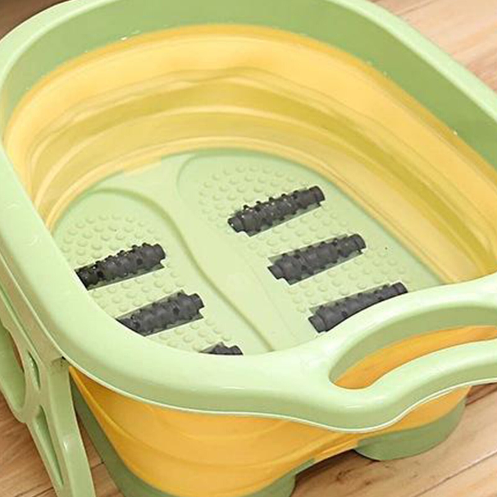 Pie de plástico plegable bañera cubo Bol pie Spa pedicura