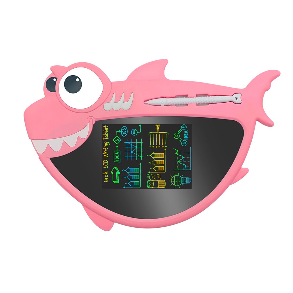 Cartoon Electronic Drawing Board LCD Screen Writing Tablet Digital Graphic Drawing Tablets Electronic Handwriting Pad Board+Pen: Pink sy color