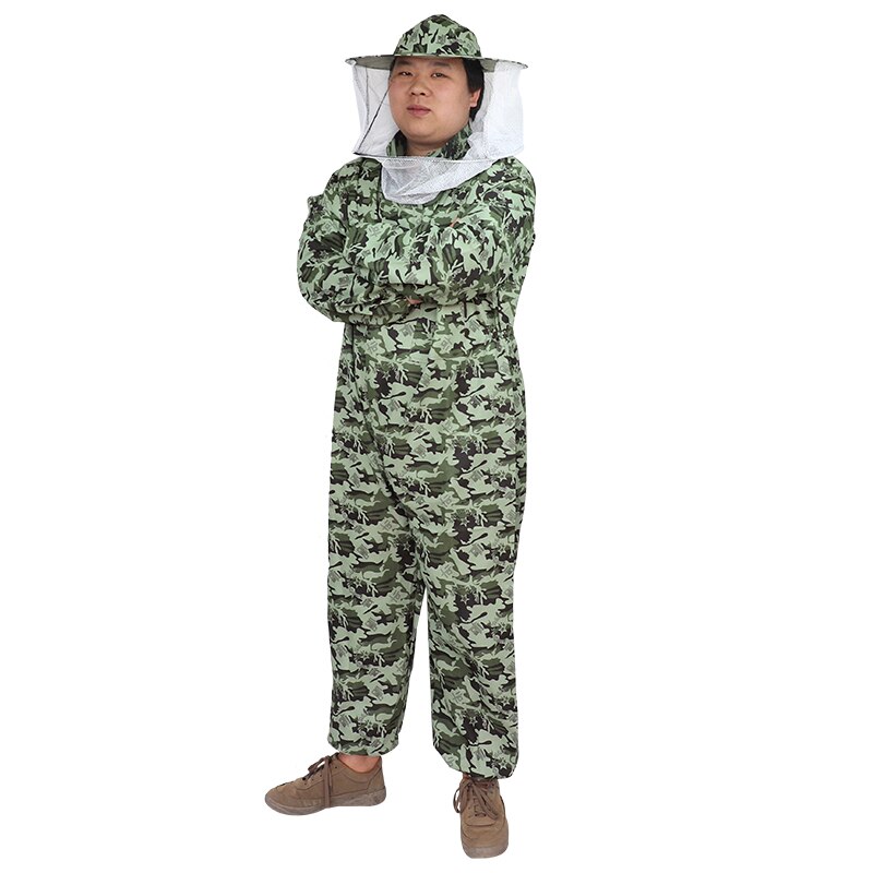 Imkerpak beschermend ademend camouflagepak uitrusting veiligheidskleding imker bescherm bijenhoed sluier