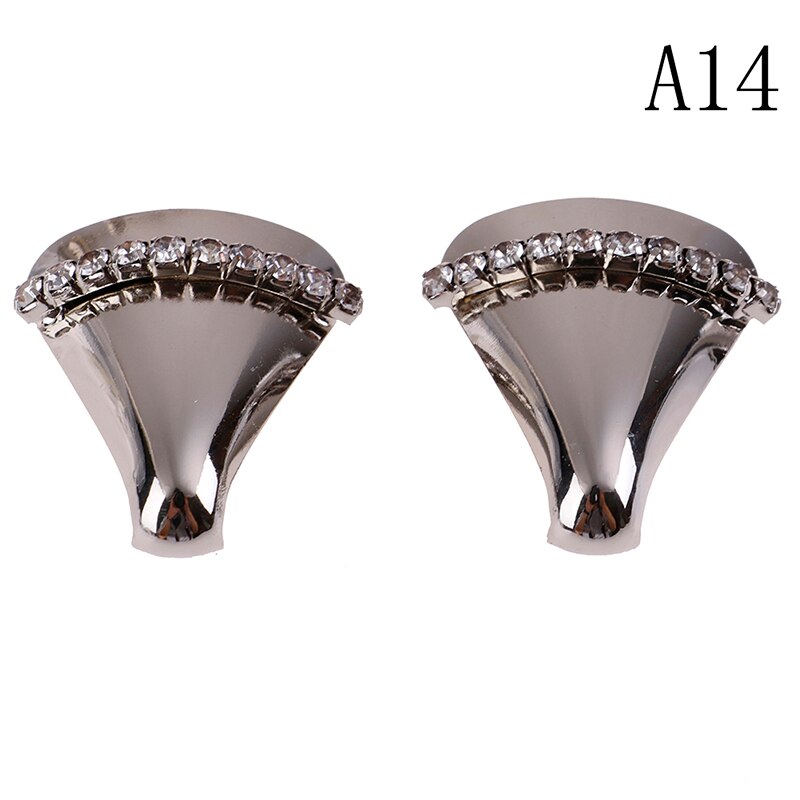 1 paar metalen schoenen, teenbescherming, hoge hakken, schoenreparatieaccessoires, schoendecoraties, 15 stijlen