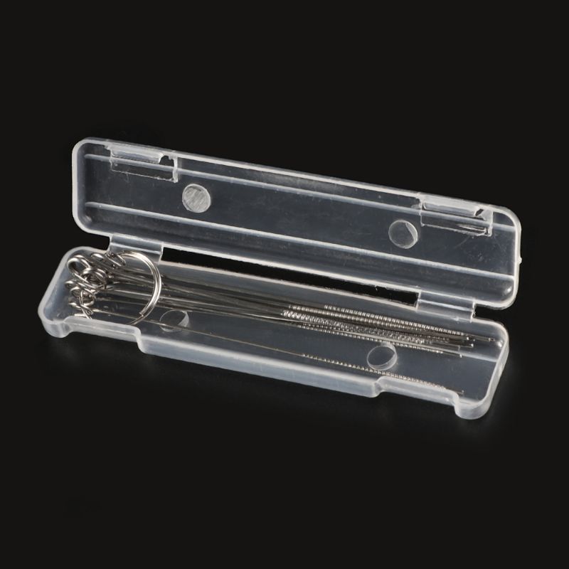 Nozzle Cleaner Gas Welding Brazing Cutting Torch Tip Cleaner 10Pcs Set 0.6mm-1.3mm Guitar Nut Needle Files Nozzle Jet