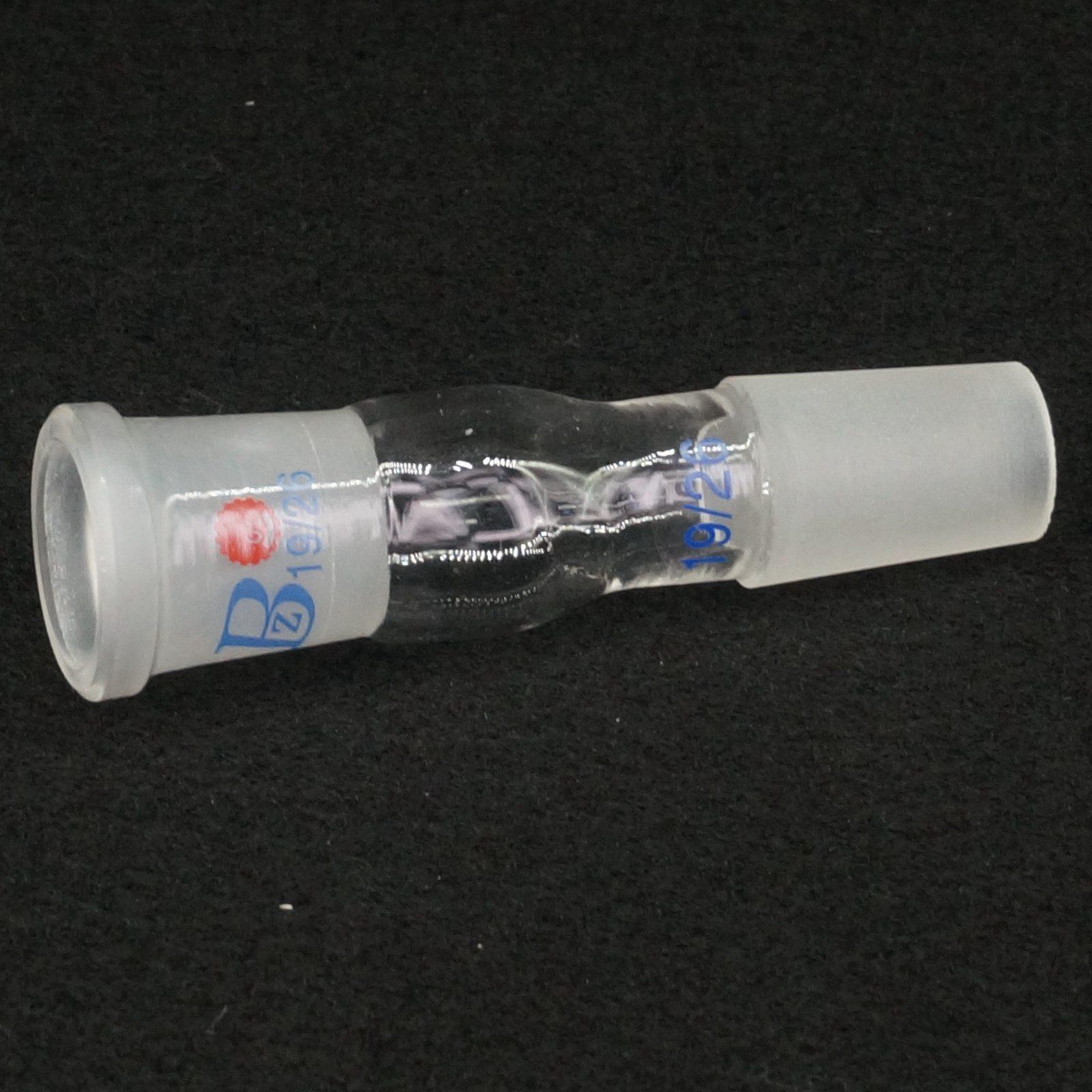 19/26 Female Joint to 19/26 Male Stopper Joint Lab Glass Reducing Transfer Adapter Glassware