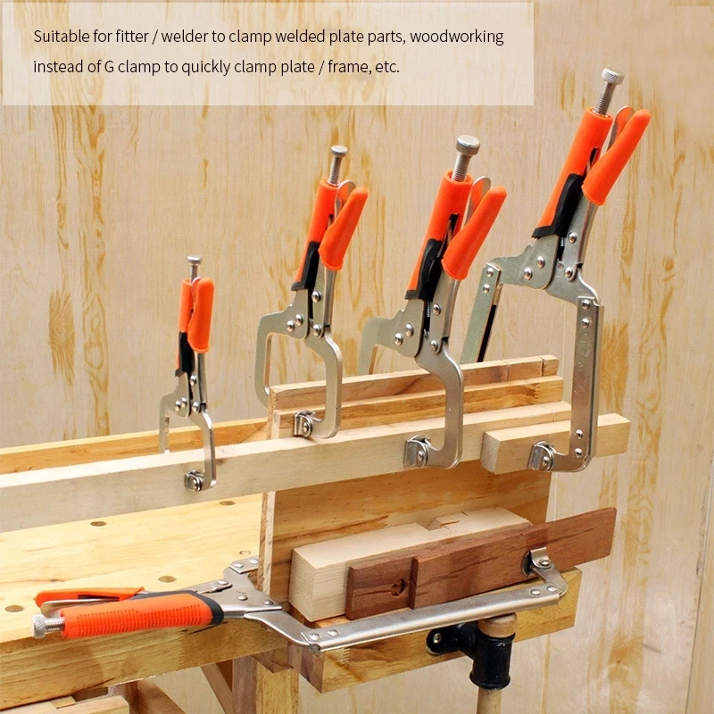 C-typ skruvstäd grepp träbearbetning ansikte klämmor 6/9/11/14/18- tum skåp grepp låstång multifunktion stål