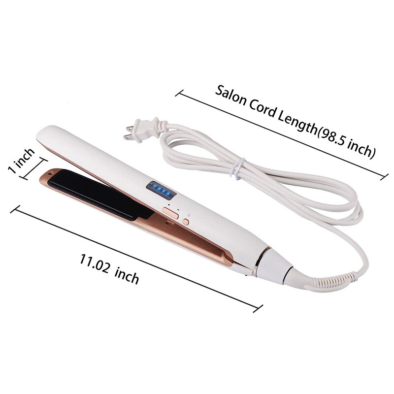 2 In 1 Hair Straightener And Curler Mini Plate Straightening Flat Iron Spiral Wave Hair Curling Fast Heating Ceramic Hair Styler