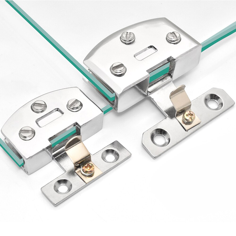 Zawias robić szklanych drzwi ze stali nierdzewnej bez otworów szklane bezramowe akcesoria bez otwierania drzwi szklanych zacisk mocujący dwustronny klips