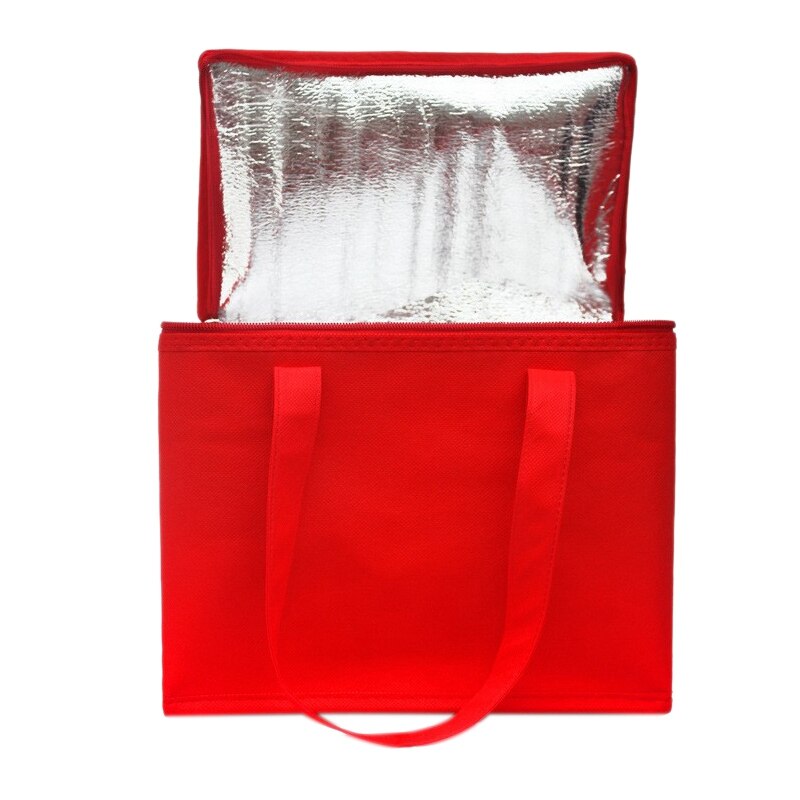Opvouwbare grote koeltas draagbare voedsel taart geïsoleerde tas aluminiumfolie thermische doos waterdichte koelelement lunchbox tas