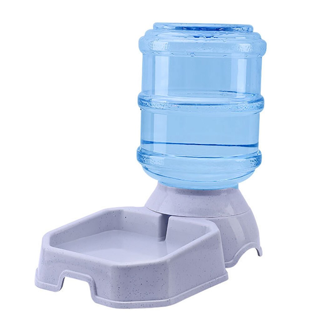 Hund automatisk vattenmatare 3.8l matförvaring hink katt vatten dispenser liten teddy husdjur matning vattning leveranser: 5