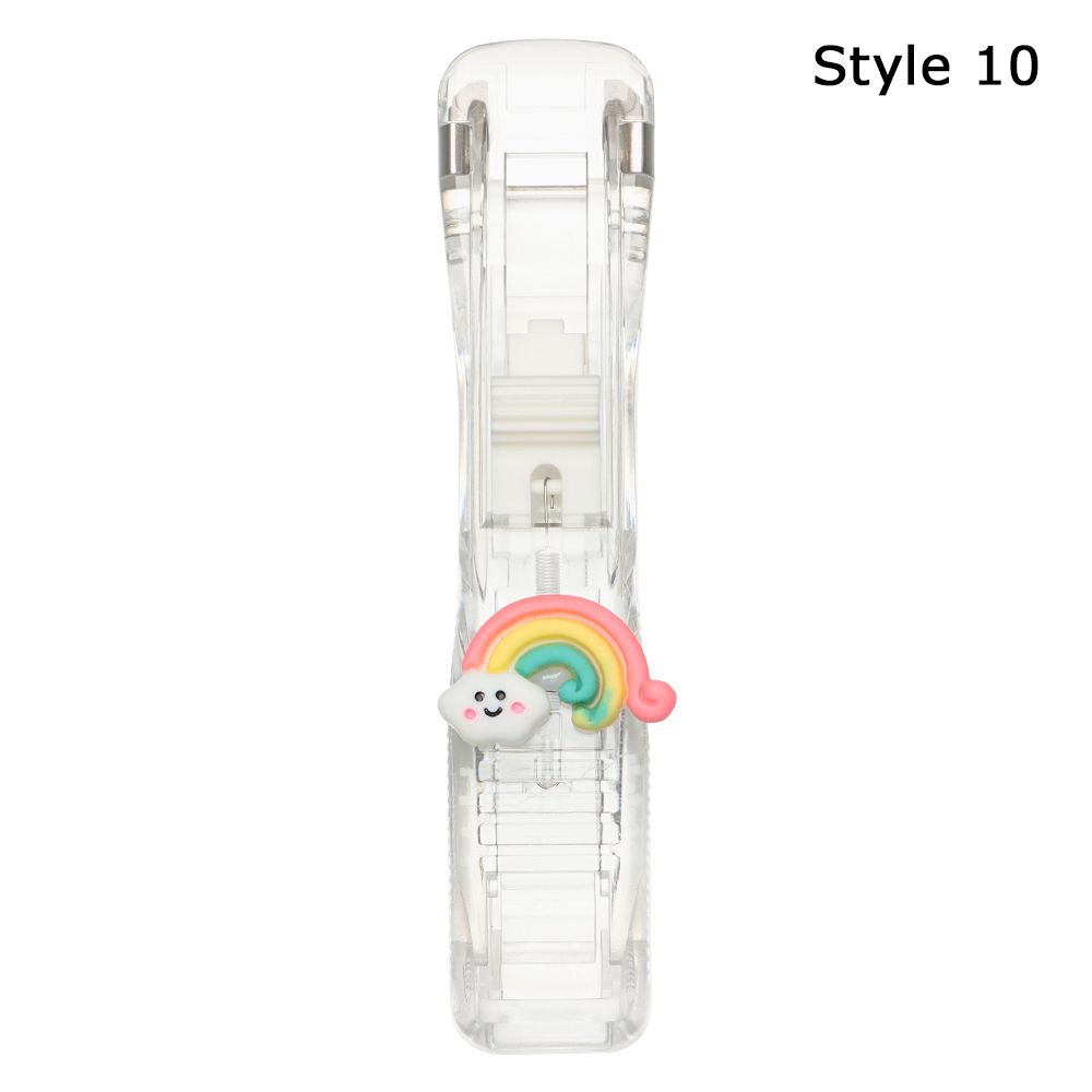 Push Clip Stapler Staple Remover Binder Push Clamp Tape Dispenser Paper Clips Office Supplies Set Desktop Stapler Office: Style 10