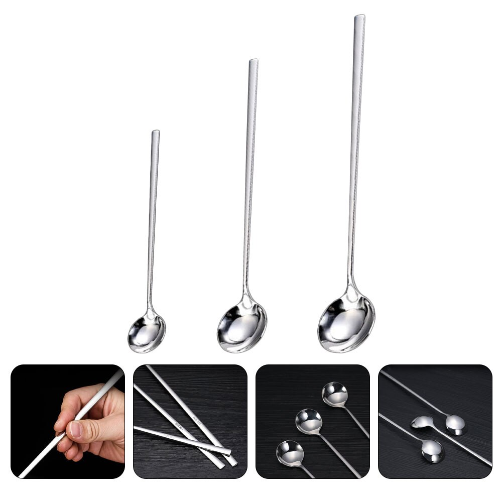 3Pcs Coffee Dessert Spoon Honey Stirring Spoons Coffee Stirring Spoons for House Honey