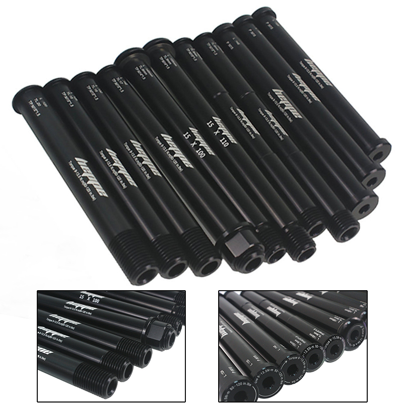 HEPPE Bike Thru Achse Vorne Gabel Welle Spieße Fett Bike Hinten Hub Steckachse 15x14 2/148 15x10 0/110 MTB Schnell release M15xP 1,5