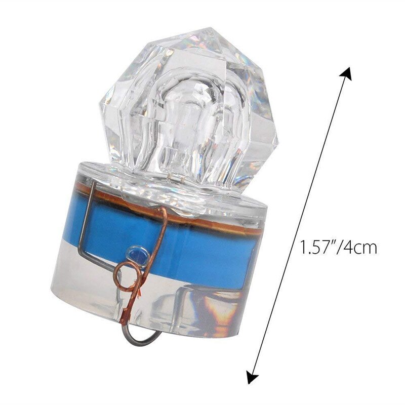 Mini LED Underwater Night Fishing Light Lure Fish Finder Lamp Attracts Prawns Squid Krill for Attracting Fish LED Underwater